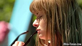 Petite Hottie Masturbates Solo