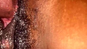 Hey, check this unaware ebony creampie