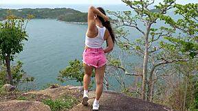 Intense Camping Blowjob With Ripped Clothes