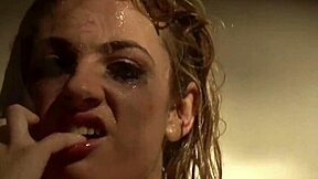 Dahlia Sky enjoys naughty solo masturbation in the shower, showing tits and ass.