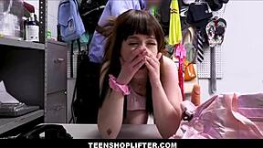 Teenshoplifter - cute brunette teen shoplifter fucked by loss prevention officer after strip and cavity search - jade valentine ken feels