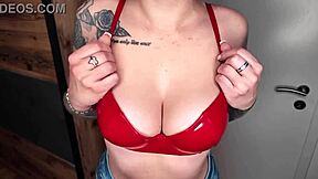 Redhead Teen 18+ with Small Waist and European Tattoo