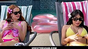 usedteen 18+s4k - freeuse tiny 18+ latina teen 18+ stepdaughter and her skinny redhead bff used by big cock stepdad while having normal conversation - amber summer chloe foxxe donnie rock