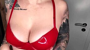 Redhead Teen 18+ with Small Waist and European Tattoo