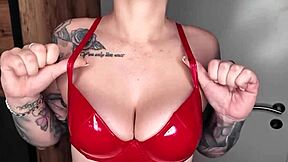 Redhead Teen 18+ with Small Waist and European Tattoo