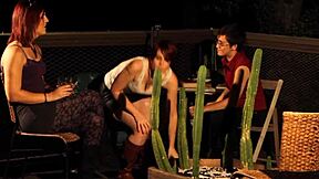 Redheads Justine And Lily Subtly Explore Lesbian Fun By The Fireplace