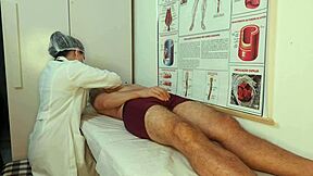 patient gets hard from nurse's touch