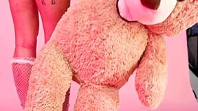 big tits petite brunette shows sexy body and enjoys cute posing session