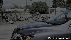 Glam teen bent over for instructor's fantasy