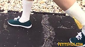 little amateur rides cock hard!