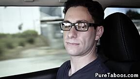 Glam teen bent over for instructor's fantasy