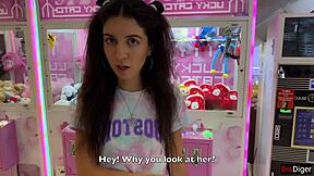 if ya hit hoop 10 times, i let ya cum inside... oops