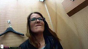 shy teen girl masturbating in public at the mall, horny and cute