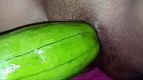 Young girl gets big orgasm from dildo in her ass.