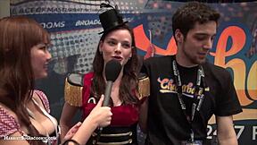 Fionnaandjimmy Show Big Tits on Chaturbate at AE Expo