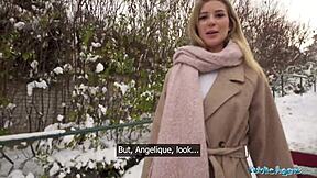 public agent meets cute blonde for outdoor pov blowjob and hardcore sex with big dick in tight pussy