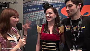 Fionnaandjimmy Show Big Tits on Chaturbate at AE Expo