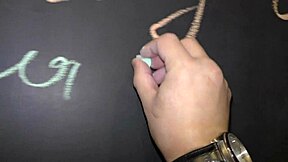 Teacher fucks blue-eyed student Baby Bambi anally.