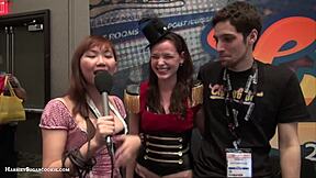 Fionnaandjimmy Show Big Tits on Chaturbate at AE Expo