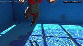 is mary kalisy nude in the pool? show me her tits!