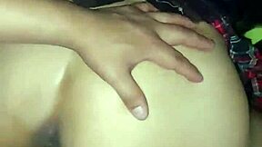 Blonde teen pounded while sucking monster black cock.