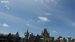 Old man pushes stinky asshole on girl's face for ass licking