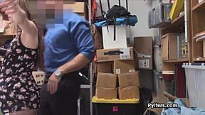 Perky Brunette Pilfer Caught and Banged Hard, What Now?