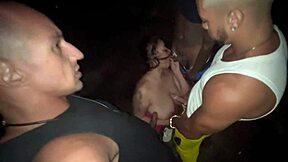 we fucked the teen's pussy on the street