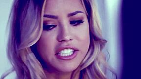 watch tattooed blonde olyssia insert a dildo in her twat before squirting?