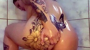 Wow, watch her dance then play under the shower!