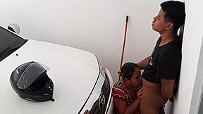 Delicious Blowjobs To Stepbrother's Rich Cock On Bed?