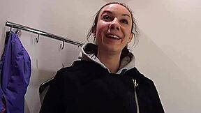 European teen masturbates publicly in mall for clothing