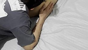 my friend licks my ass, fucks me doggystyle, and cums inside.