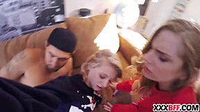 Hot Friends Receive Monster Cocks For Christmas Surprise