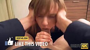 Blonde Russian teen submits to rough sex