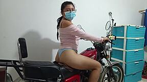 Young 18+ Woman's Fantasy: Filming While Fucking