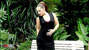 Horny Teen Kiihara Strong Does Hot Striptease!