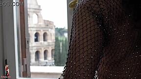 Double anal fisting for Lady Ana in epic Colosseum scene