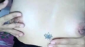 beautiful young latina with big ass uses vibrator for creamy pussy orgasm.