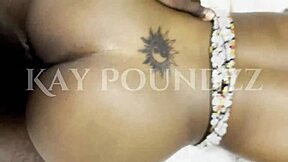 Teasing doggystyle with monster cock on african teens