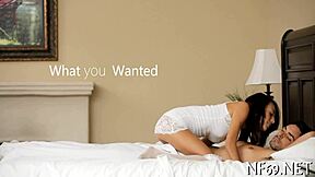 Extra miniature teen gets fucked and sucks pussy