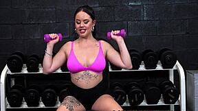 bodacious personal trainer madalina moon cum with method of success in gym fucking