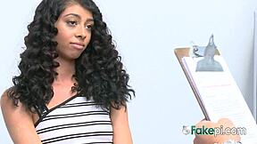 Curly shoplifter rides the guard's tight prick so hard!