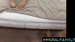 bambola cums on matt's face then double penetration