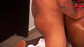 Freaky housewife flaunts big ass before houseboy fucks her hard!