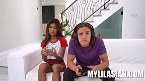 Horny Asian Girl Seduces Axel For Intense White Cock Action