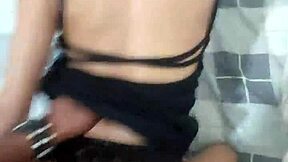 Latina girlfriend cheats with doggystyle sex, her wet pussy bent over.