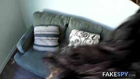 Adorable Latina Rides Employer's Big Cock Vigorously