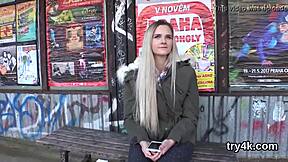 Natural Teen Gives POV Blowjob, Gets Twat Reamed