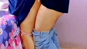 i drilled a hole in my neighbor's wall and ended up pounding her hot bare pussy